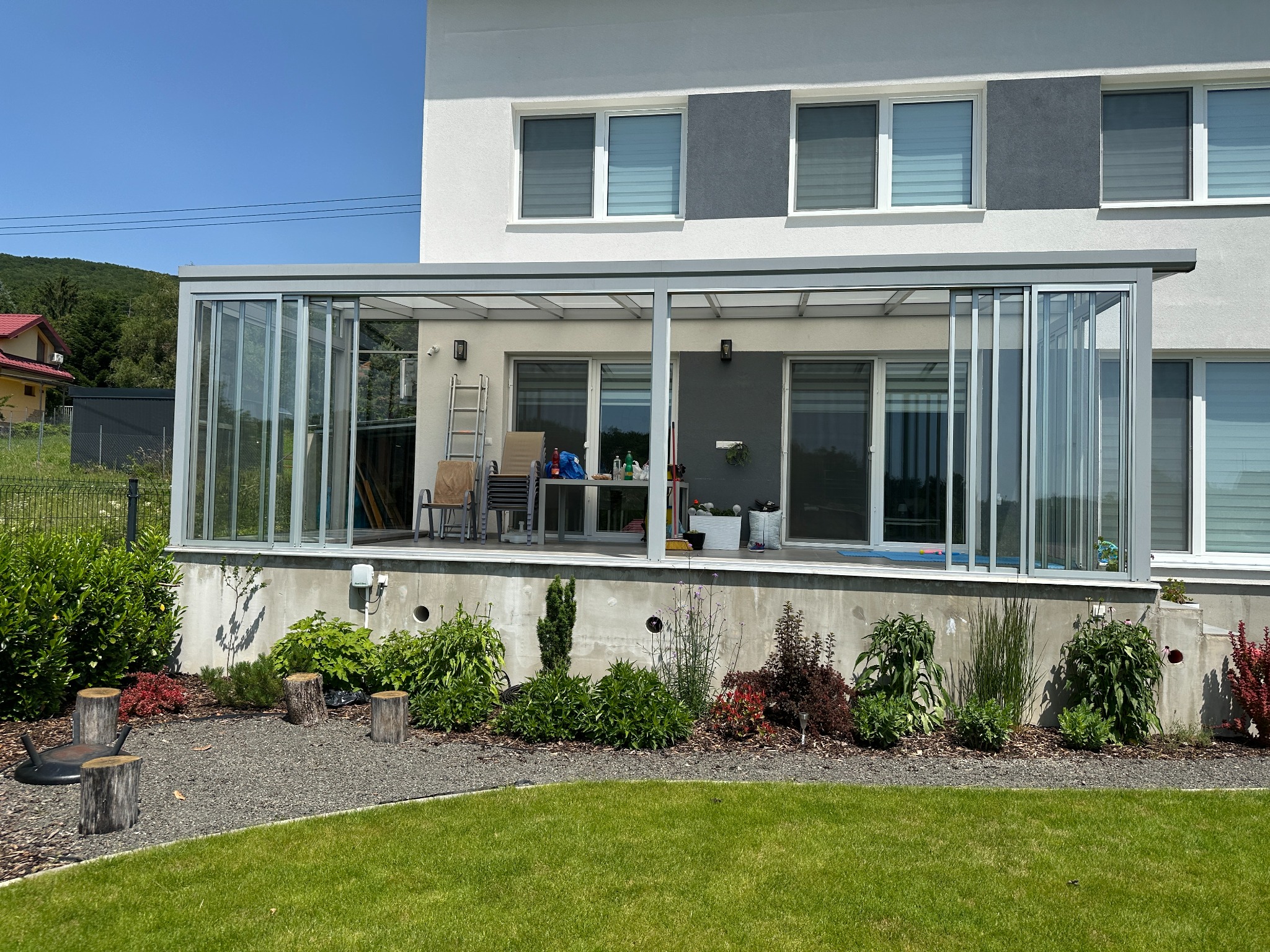 Zasklenie terasy – realizácia