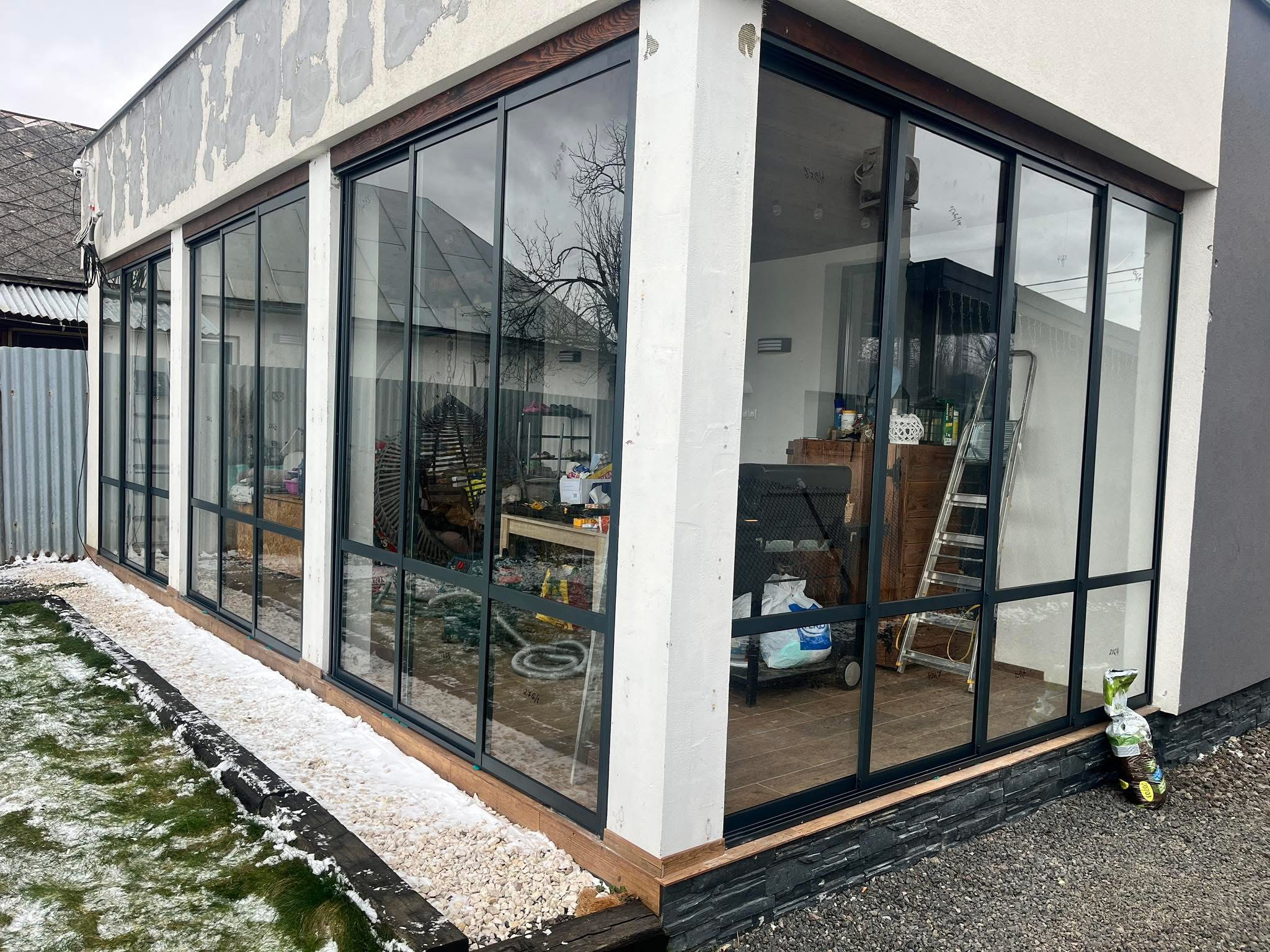 Zasklenie pergoly – realizácia